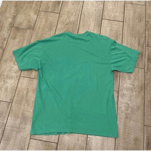 VTG Old Navy Tee XL Green Single Stitch Pocket Cotton Blank Short Sleeve T-Shirt - Picture 3 of 10